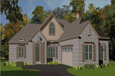 4-Bedroom, 3114 Sq Ft Traditional Home Plan - 144-1039 - Main Exterior