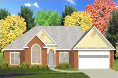 4-Bedroom, 1880 Sq Ft Contemporary House Plan - 144-1042 - Front Exterior