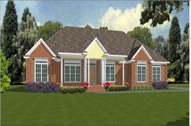 4-Bedroom, 2465 Sq Ft Contemporary House Plan - 144-1045 - Front Exterior