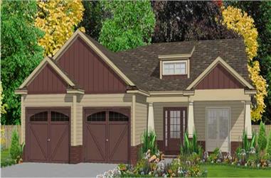 3-Bedroom, 1730 Sq Ft Small House Plans - 144-1058 - Main Exterior