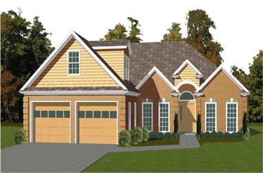 3-Bedroom, 1872 Sq Ft Contemporary House Plan - 144-1070 - Front Exterior
