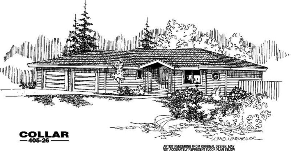 Front view of Small House Plans home (ThePlanCollection: House Plan #145-1003)