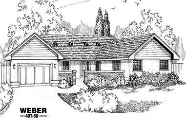 2-Bedroom, 2567 Sq Ft Contemporary House Plan - 145-1033 - Front Exterior