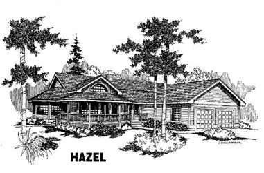 3-Bedroom, 2344 Sq Ft Ranch House Plan - 145-1079 - Front Exterior