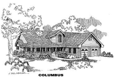 5-Bedroom, 2970 Sq Ft Country House Plan - 145-1090 - Front Exterior