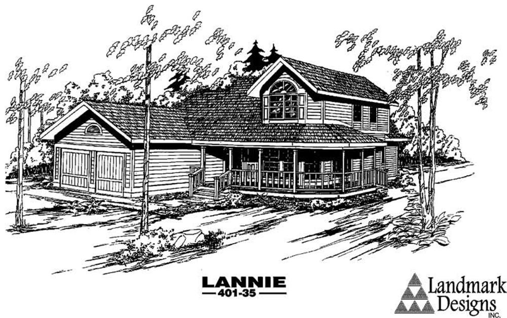 Front view of Contemporary home (ThePlanCollection: House Plan #145-1121)