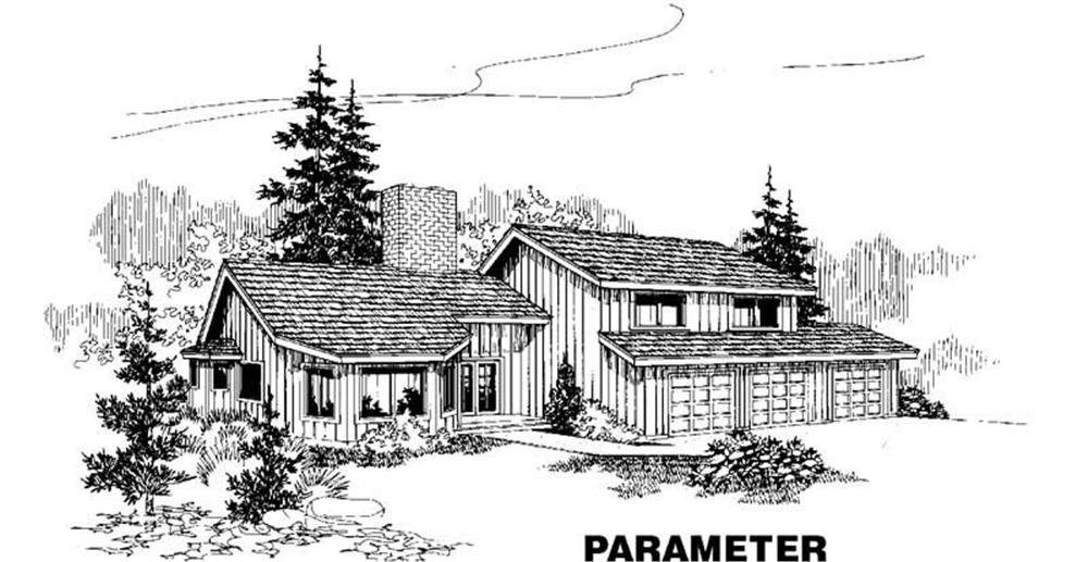 Front view of Traditional home (ThePlanCollection: House Plan #145-1139)