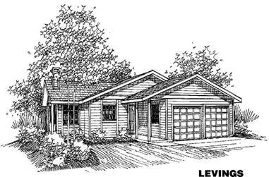 3-Bedroom, 1472 Sq Ft Ranch House Plan - 145-1143 - Front Exterior