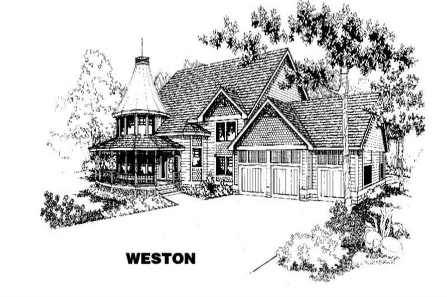 Luxury home (ThePlanCollection: Plan #145-1155)