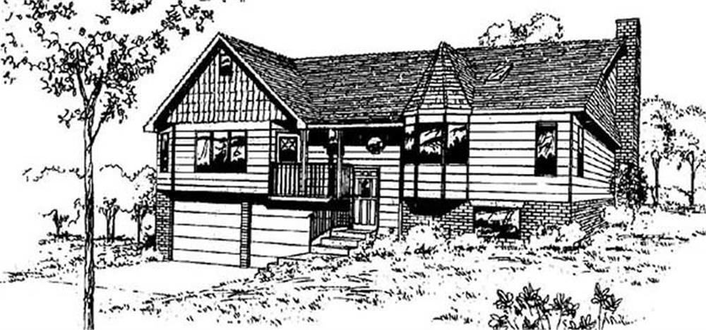 Front view of Small House Plans home (ThePlanCollection: House Plan #145-1169)