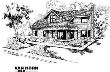 3-Bedroom, 1687 Sq Ft Contemporary House Plan - 145-1181 - Front Exterior