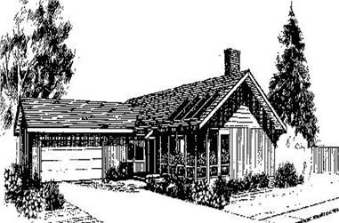 3-Bedroom, 1726 Sq Ft Ranch House Plan - 145-1201 - Front Exterior