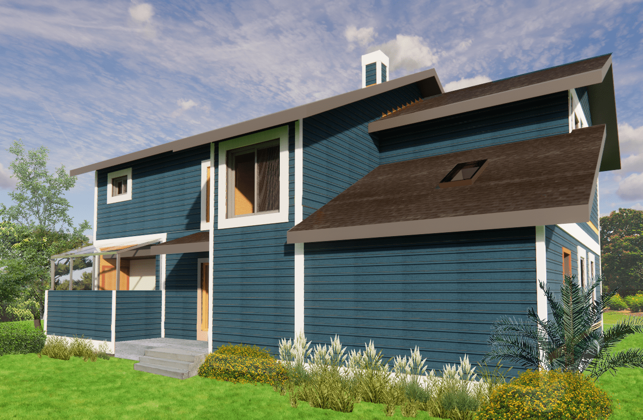 Home Plan Rear Elevation of this 3-Bedroom,2477 Sq Ft Plan -145-1249