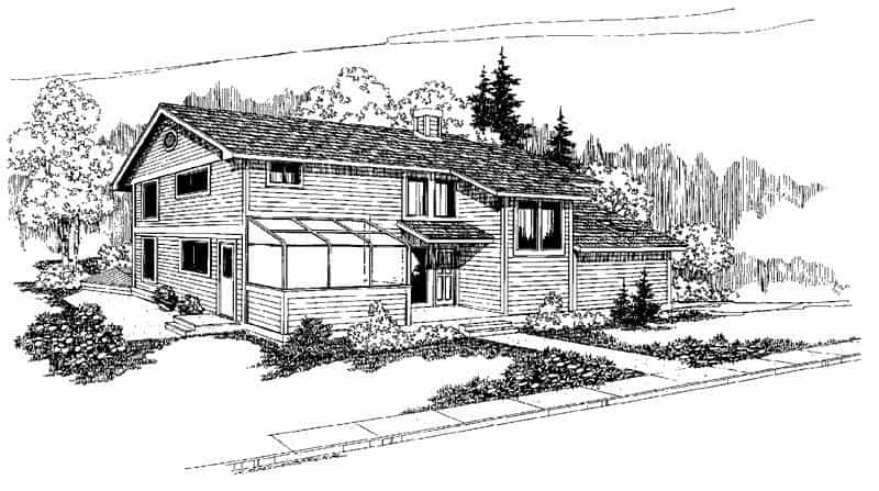 Home Plan Front Elevation of this 3-Bedroom,2477 Sq Ft Plan -145-1249