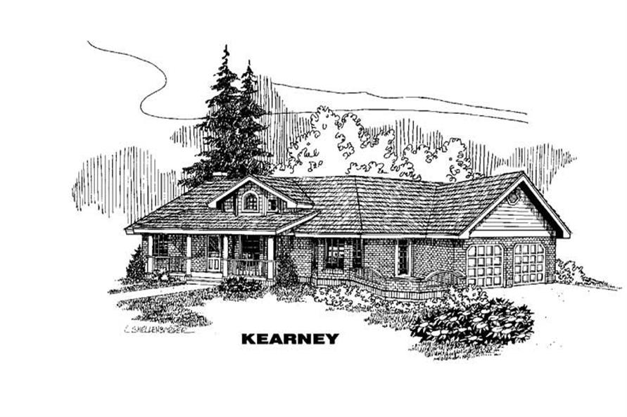 Front view of Small House Plans home (ThePlanCollection: House Plan #145-1260)