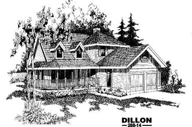 3-Bedroom, 2098 Sq Ft Ranch House Plan - 145-1279 - Front Exterior