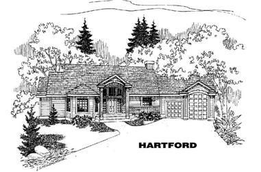 4-Bedroom, 2056 Sq Ft Traditional House Plan - 145-1286 - Front Exterior
