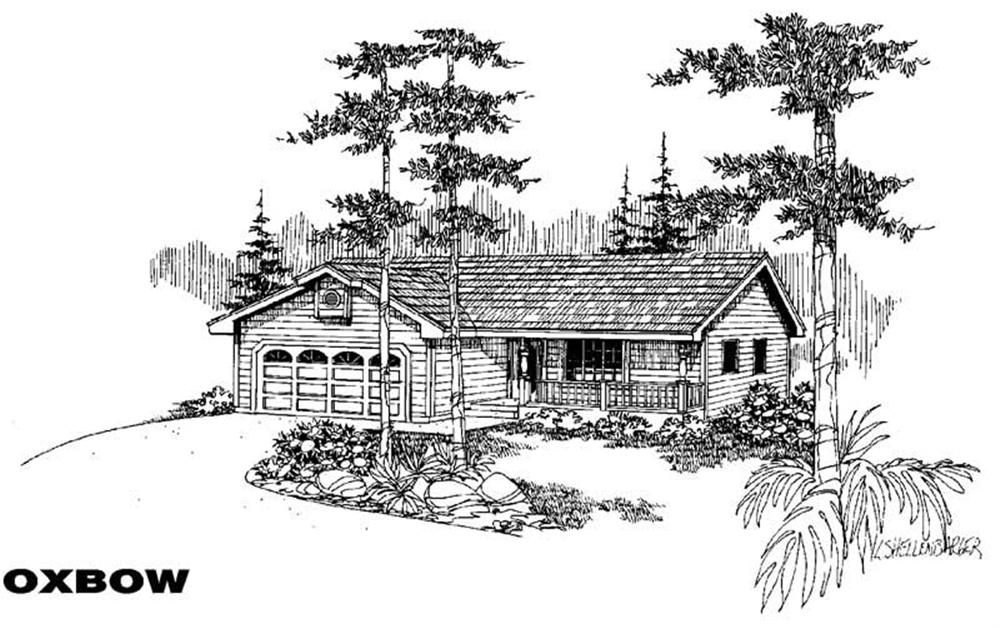 Front view of Small House Plans home (ThePlanCollection: House Plan #145-1309)