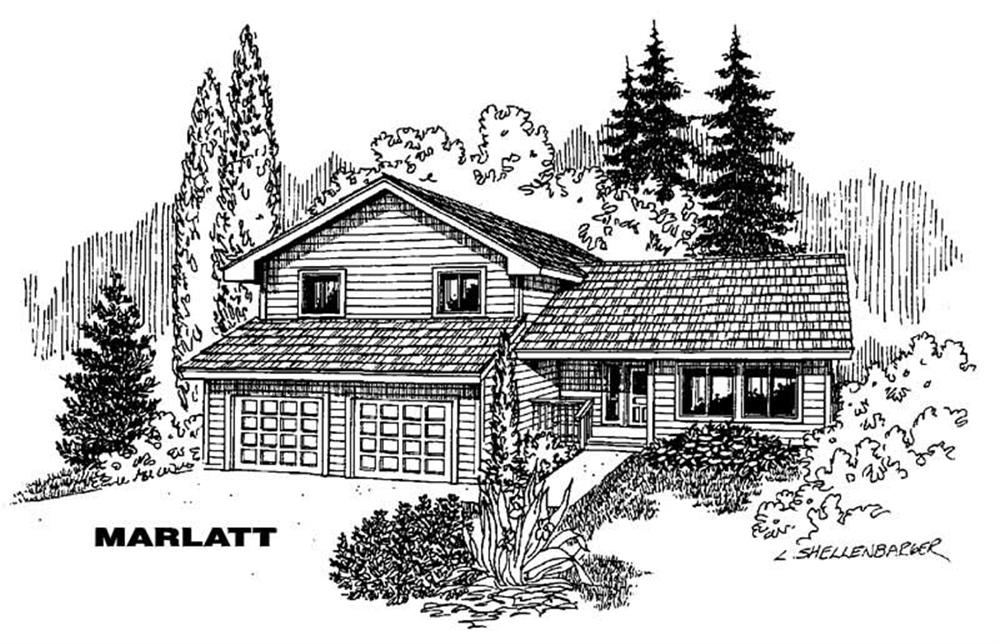 Front view of Small House Plans home (ThePlanCollection: House Plan #145-1319)