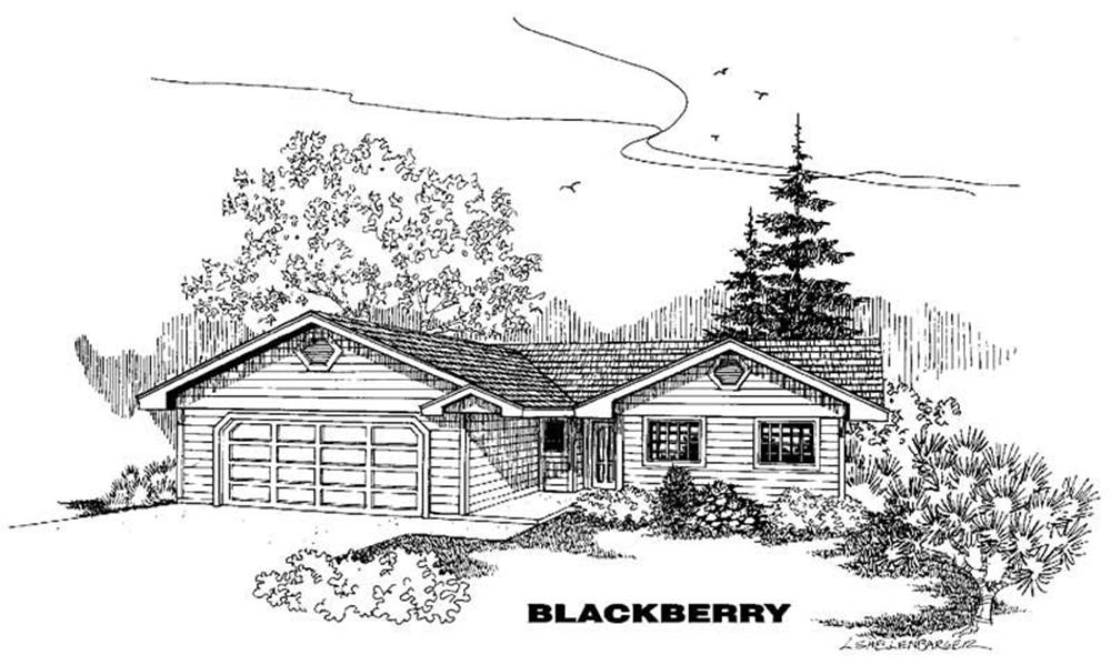 Front view of Small House Plans home (ThePlanCollection: House Plan #145-1330)