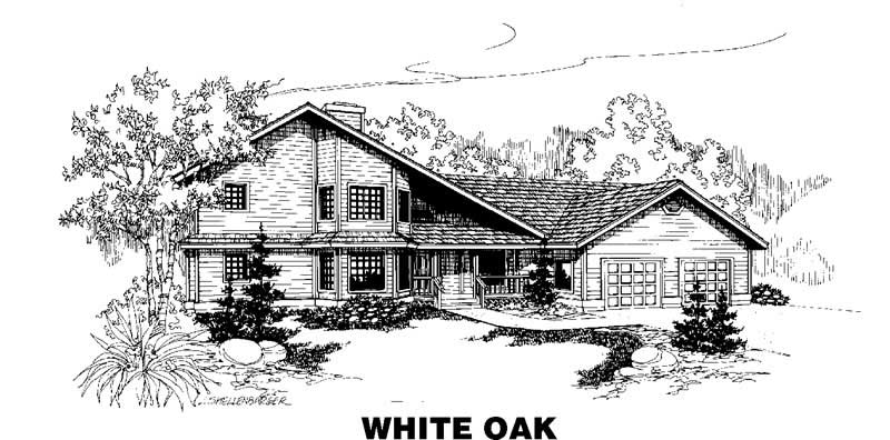 Front view of Contemporary home (ThePlanCollection: House Plan #145-1358)