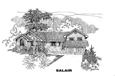 3-Bedroom, 1751 Sq Ft Contemporary House Plan - 145-1396 - Front Exterior