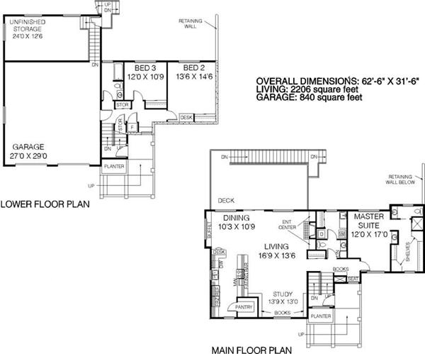 Floor Plan First Story of Colonial Plan #145-1420