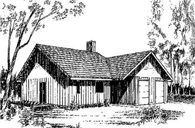 3-Bedroom, 1757 Sq Ft Ranch House Plan - 145-1439 - Front Exterior