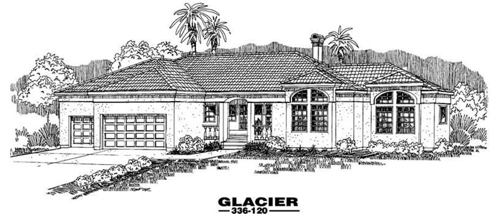 Front view of Coastal home (ThePlanCollection: House Plan #145-1471)