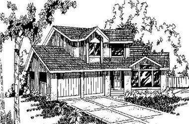 3-Bedroom, 1635 Sq Ft Small House Plans - 145-1484 - Main Exterior