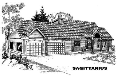 5-Bedroom, 2338 Sq Ft Traditional House Plan - 145-1487 - Front Exterior