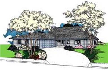 2-Bedroom, 1473 Sq Ft Country House Plan - 145-1543 - Front Exterior