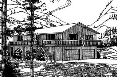 2-Bedroom, 816 Sq Ft Vacation Homes Home Plan - 145-1563 - Main Exterior