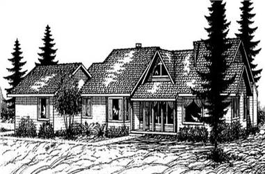 3-Bedroom, 2650 Sq Ft Ranch House Plan - 145-1569 - Front Exterior