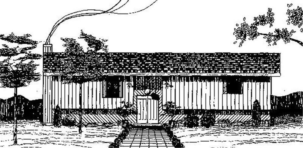 Front view of Traditional home (ThePlanCollection: House Plan #145-1570)
