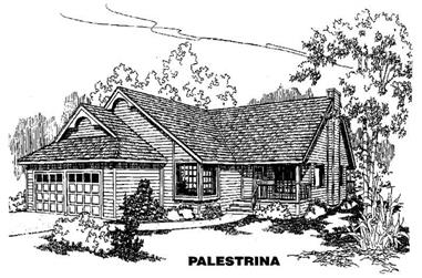 3-Bedroom, 1672 Sq Ft Ranch House Plan - 145-1636 - Front Exterior