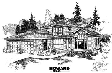 4-Bedroom, 3154 Sq Ft Contemporary House Plan - 145-1670 - Front Exterior