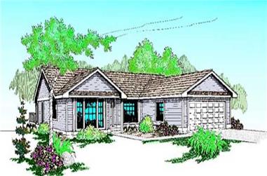 3-Bedroom, 1777 Sq Ft Ranch House Plan - 145-1671 - Front Exterior