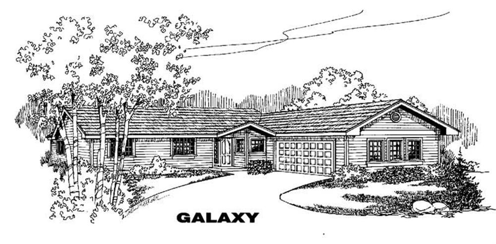 Front view of Contemporary home (ThePlanCollection: House Plan #145-1678)