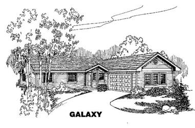 3-Bedroom, 1481 Sq Ft Contemporary House Plan - 145-1678 - Front Exterior