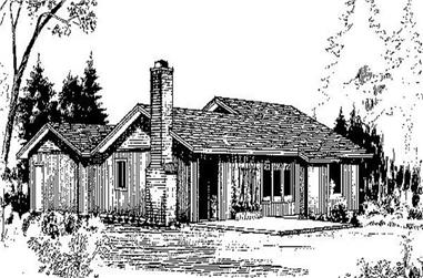 3-Bedroom, 1466 Sq Ft Ranch House Plan - 145-1706 - Front Exterior