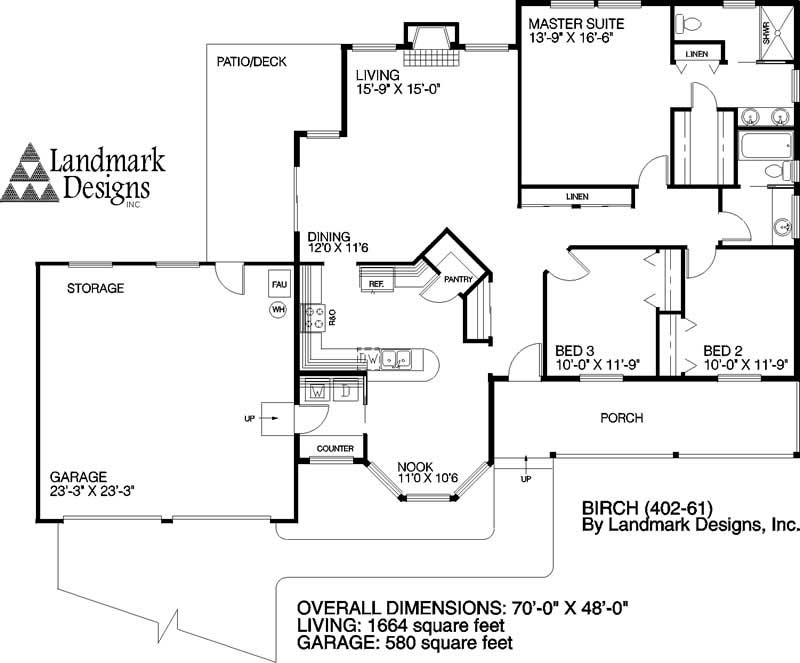 Floor Plan First Story of Plan #145-1719