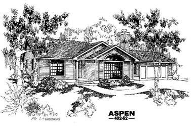 3-Bedroom, 1985 Sq Ft Contemporary House Plan - 145-1725 - Front Exterior