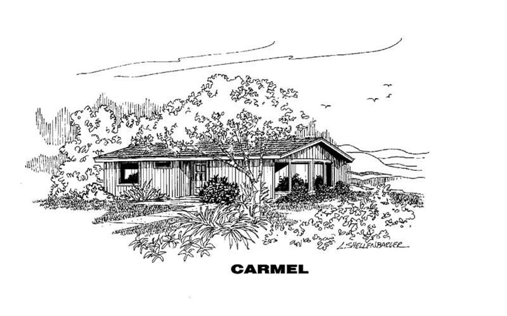 Front view of Small House Plans home (ThePlanCollection: House Plan #145-1737)