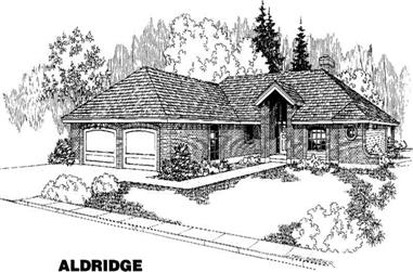 3-Bedroom, 1757 Sq Ft Contemporary House Plan - 145-1739 - Front Exterior