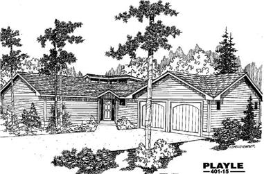 3-Bedroom, 1479 Sq Ft Country House Plan - 145-1757 - Front Exterior