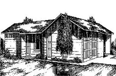 4 Bedrooms, 1920 Sq Ft Duplex Plan- 145-1761 - Front Exterior