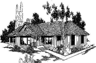 3-Bedroom, 1870 Sq Ft Contemporary House Plan - 145-1764 - Front Exterior