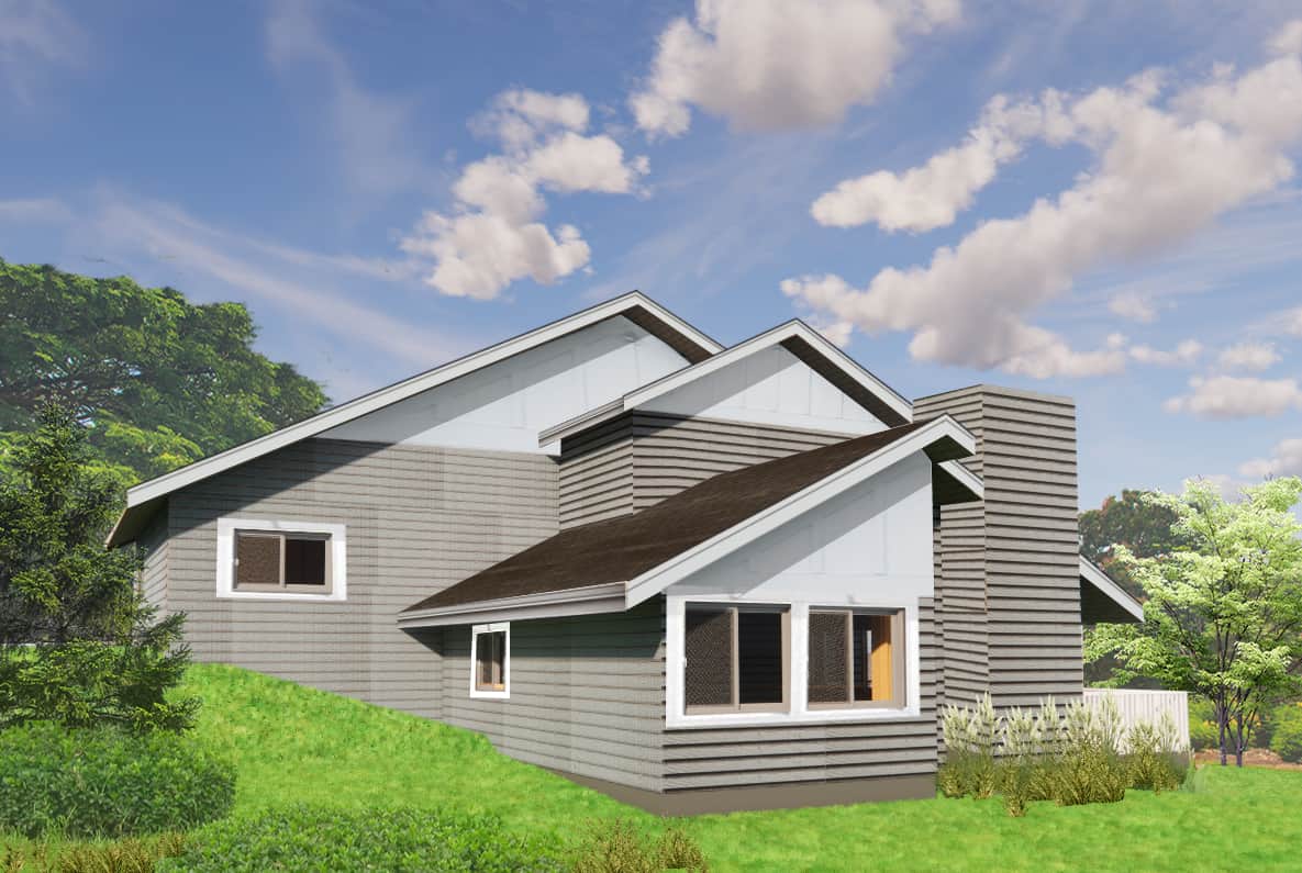 Home Plan Right Elevation of this 3-Bedroom,1702 Sq Ft Plan -145-1772