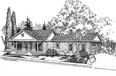 3-Bedroom, 2045 Sq Ft Colonial House Plan - 145-1788 - Front Exterior